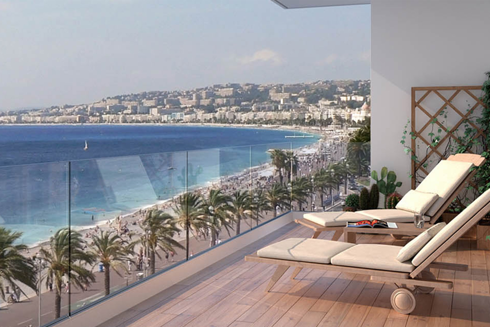 Escalones y barandillas vidrio